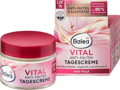 Balea Anti Falten Gesichtscreme Vital LSF15, 50 ml