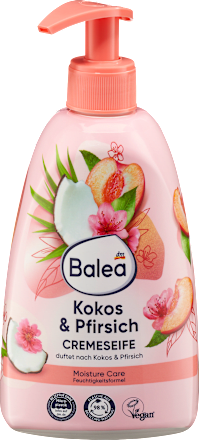 Balea Cremeseife Pfirsich & Kokos, 500 ml