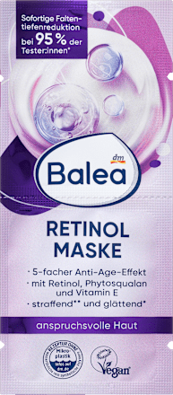 Balea Gesichtsmaske Retinol (2x8 ml), 16 ml