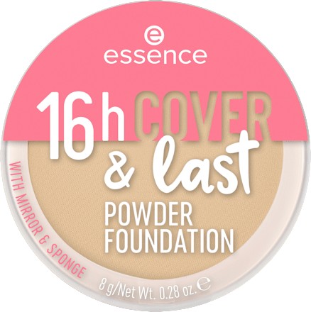 essence Foundation Puder 16h Cover & Last 06 Cashew, 8 g