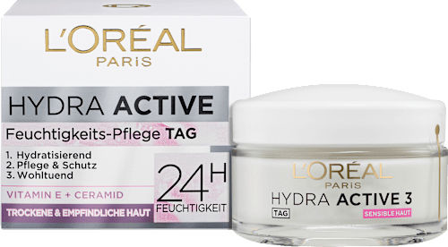 Gesichtscreme Hydra Active 3 Trockene Sensible Haut, 50 ml