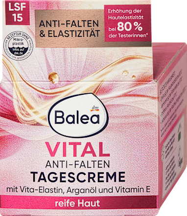 Balea Anti Falten Gesichtscreme Vital LSF15, 50 ml