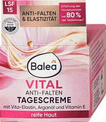 Balea Anti Falten Gesichtscreme Vital LSF15, 50 ml