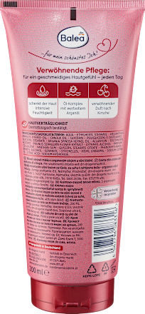 Balea Bodylotion Creme-Öl Kirsche, 200 ml