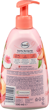 Balea Cremeseife Pfirsich & Kokos, 500 ml