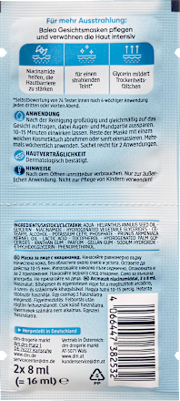 Balea Gesichtsmaske Niacinamide, 16 ml