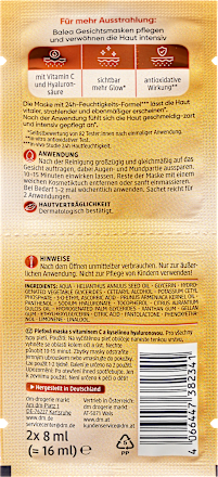 Balea Gesichtsmaske Vitamin C, 16 ml