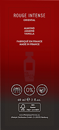Rouge intense Eau de Parfum, 60 ml