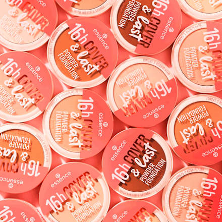 essence Foundation Puder 16h Cover & Last 06 Cashew, 8 g