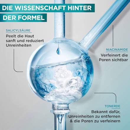 Garnier Skin Active Anti Pickel Reinigungscreme Hautklar 3in1 Tonerde, 150 ml