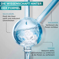 Garnier Skin Active Anti Pickel Reinigungscreme Hautklar 3in1 Tonerde, 150 ml