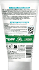 Garnier Skin Active Anti Pickel Reinigungscreme Hautklar 3in1 Tonerde, 150 ml