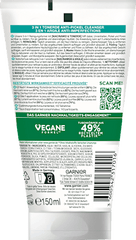 Garnier Skin Active Anti Pickel Reinigungscreme Hautklar 3in1 Tonerde, 150 ml