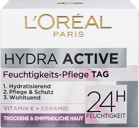 Gesichtscreme Hydra Active 3 Trockene Sensible Haut, 50 ml