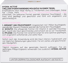 Gesichtscreme Hydra Active 3 Trockene Sensible Haut, 50 ml