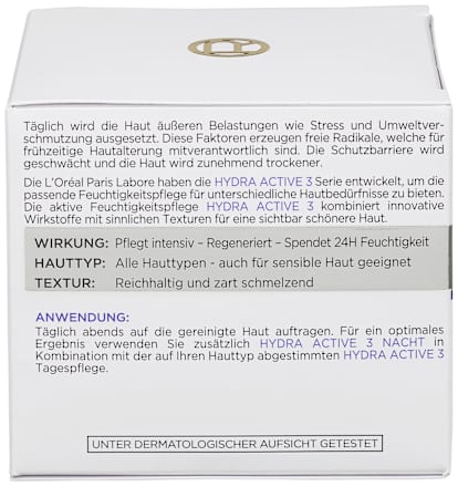 Nachtcreme Hydra Active 3, 50 ml