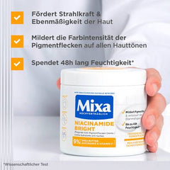 Mixa Pflegecreme Niacinamide Bright, 400 ml